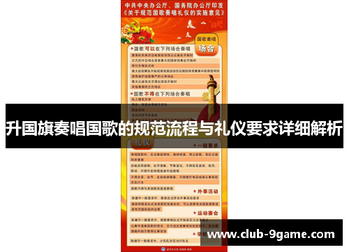 升国旗奏唱国歌的规范流程与礼仪要求详细解析 升国旗奏唱国歌的规范流程与礼仪要求详细解析