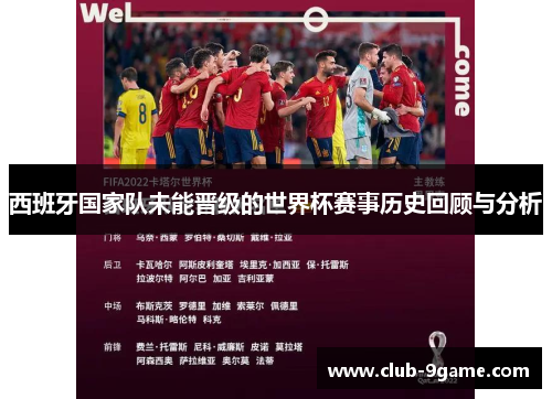 西班牙国家队未能晋级的世界杯赛事历史回顾与分析