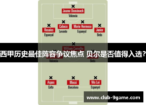 西甲历史最佳阵容争议焦点 贝尔是否值得入选? 西甲历史最佳阵容争议焦点 贝尔是否值得入选?